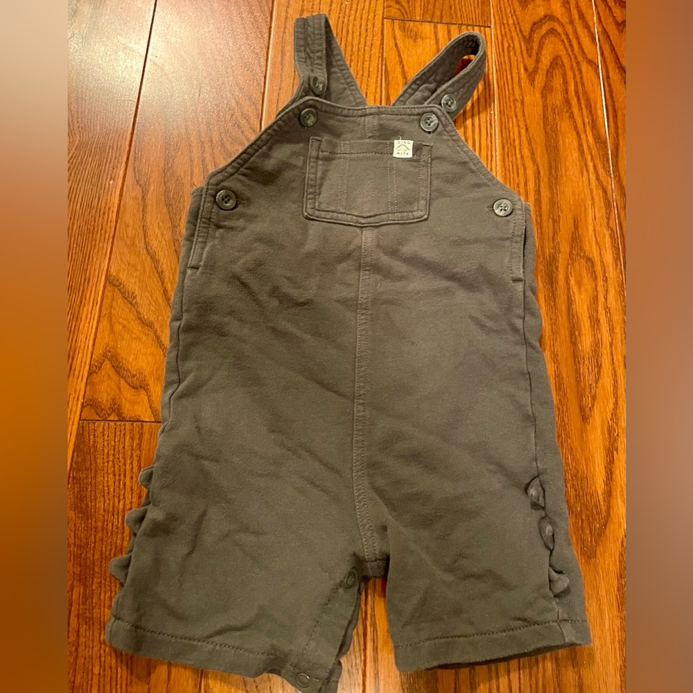 Carter’s Adorable Gray Dinosaur Overalls for Toddlers size 24 months